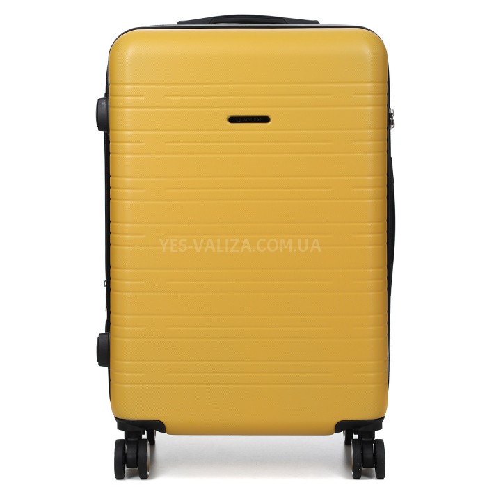 Чемодан Франция средний M жёлтый 66х44х28+3см/74л/3.5кг/Worldline 627, фото 3