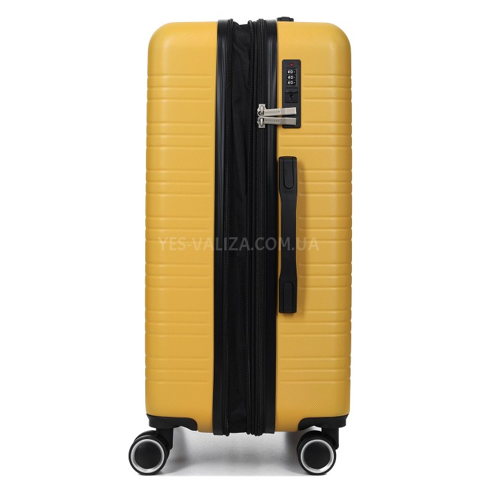 Валіза Франція середня M жовта 66х44х28+3см/74л/3.5кг/Worldline 627, фото 8