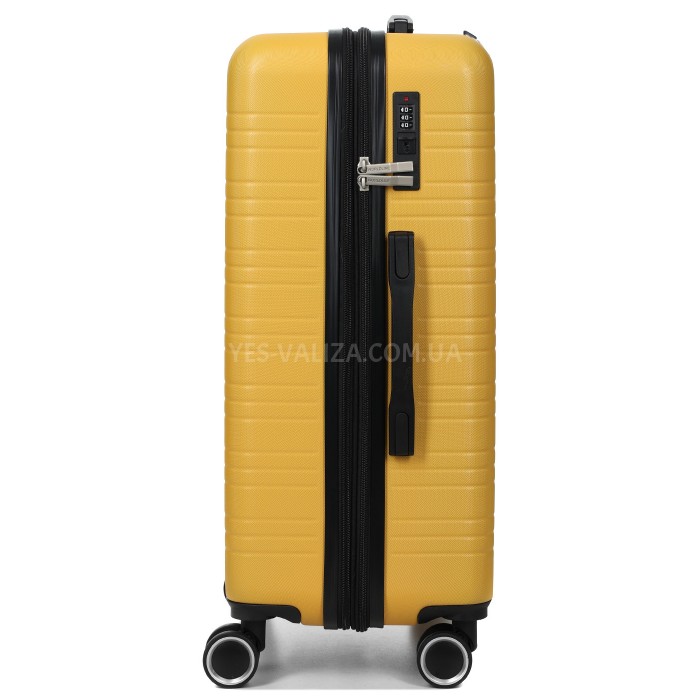 Валіза Франція середня M жовта 66х44х28+3см/74л/3.5кг/Worldline 627, фото 6