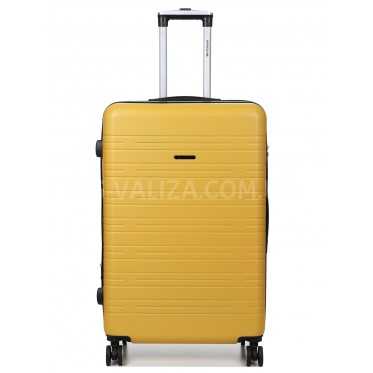 Валіза Франція велика L жовта 76х49х31+3см/110л/4.2кг/Worldline 627