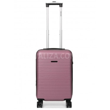 Валіза Франція мала S рожева 55х35х20+3см/38л/2.6кг/Worldline 627