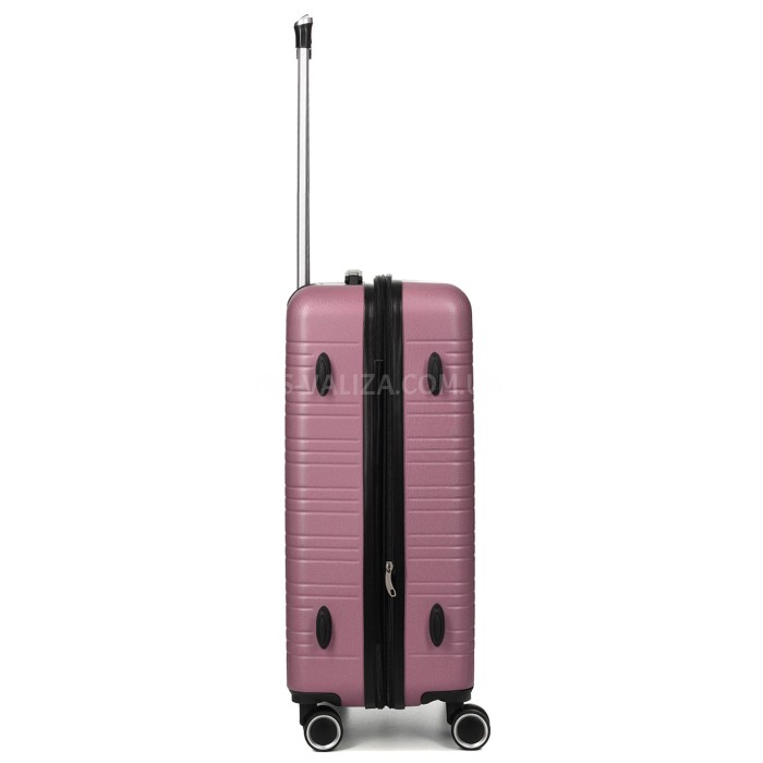 Валіза Франція середня M рожева 66х44х28+3см/74л/3.5кг/Worldline 627, фото 5