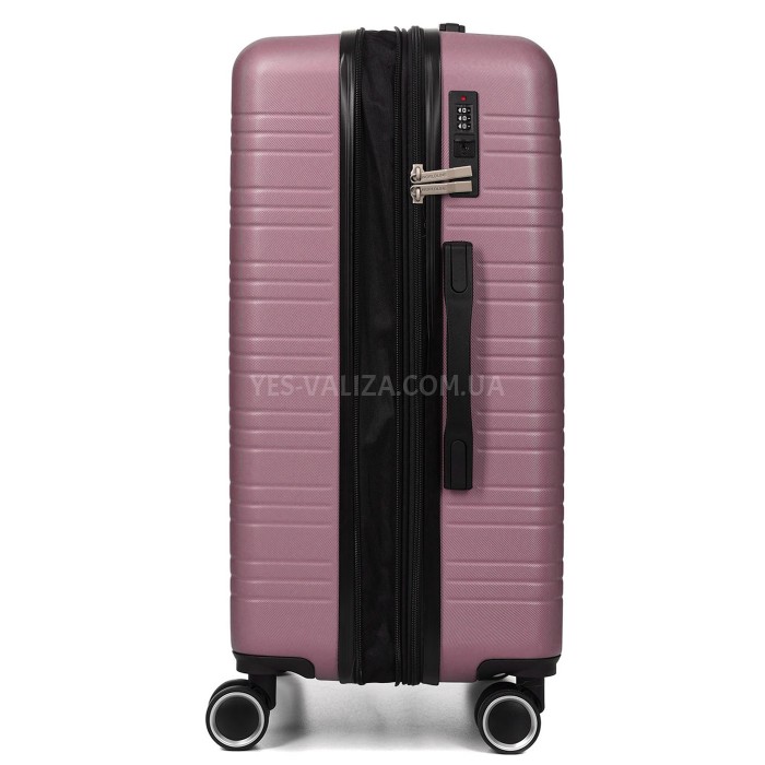 Валіза Франція середня M рожева 66х44х28+3см/74л/3.5кг/Worldline 627, фото 8