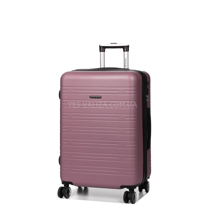 Валіза Франція середня M рожева 66х44х28+3см/74л/3.5кг/Worldline 627, фото 2