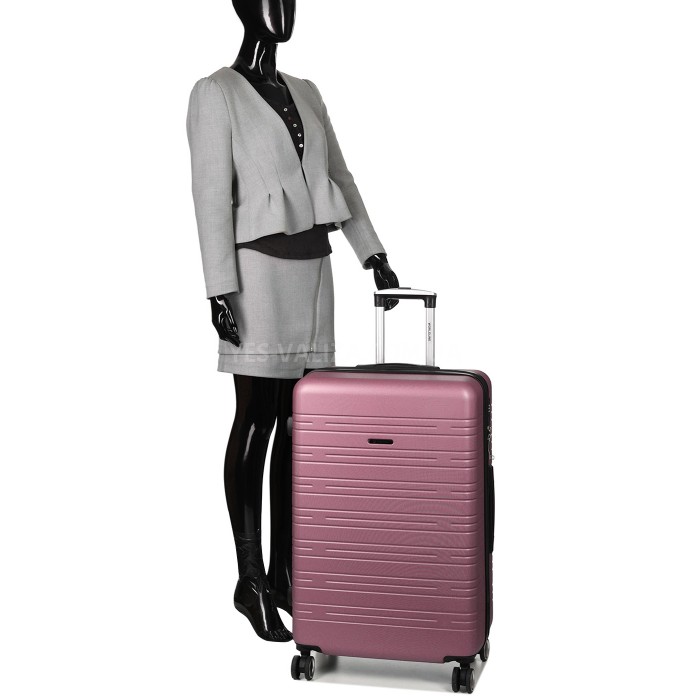 Чемодан Франция большой L розовый 76х49х31+3/110л/4.2кг/Worldline 627, фото 16