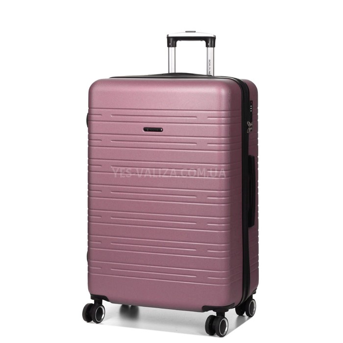 Чемодан Франция большой L розовый 76х49х31+3/110л/4.2кг/Worldline 627, фото 2