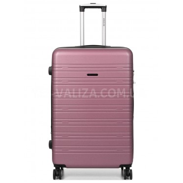Валіза Франція велика L рожева 76х49х31+3см/110л/4.2кг/Worldline 627