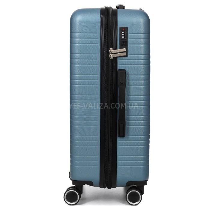 Валіза Франція середня M блакитна 66х44х28+3см/74л/3.5кг/Worldline 627, фото 6