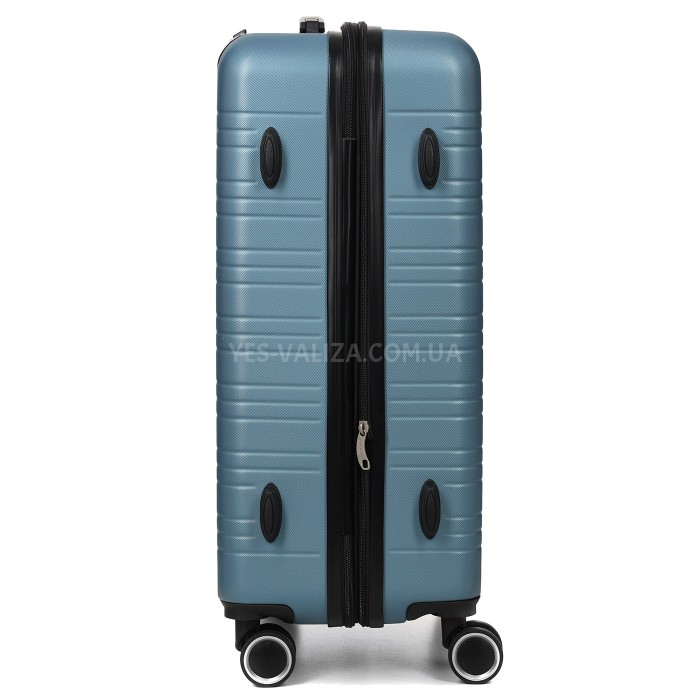 Чемодан Франция средний M голубой 66х44х28+3см/74л/3.5кг/Worldline 627, фото 7
