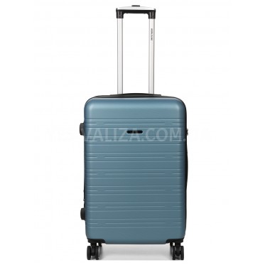 Валіза Франція середня M блакитна 66х44х28+3см/74л/3.5кг/Worldline 627