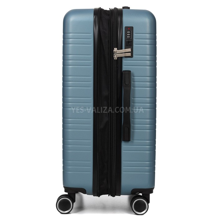 Чемодан Франция большой L голубой 76х49х31+3/110л/4.2кг/Worldline 627, фото 8