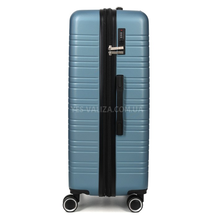 Чемодан Франция большой L голубой 76х49х31+3/110л/4.2кг/Worldline 627, фото 6