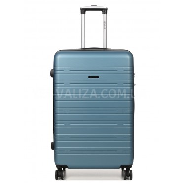 Валіза Франція велика L блакитна 76х49х31+3см/110л/4.2кг/Worldline 627