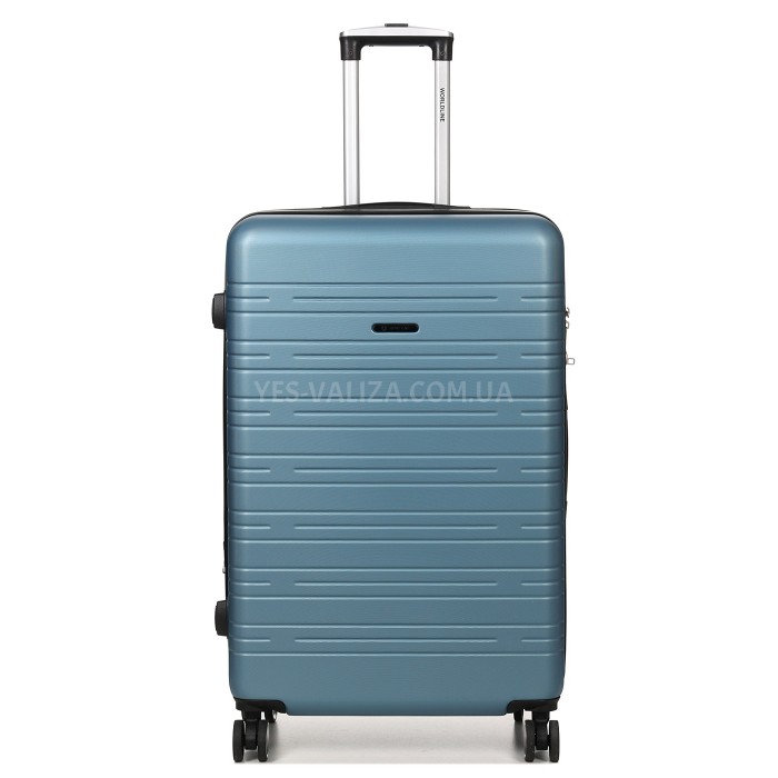 Чемодан Франция большой L голубой 76х49х31+3/110л/4.2кг/Worldline 627, фото 1
