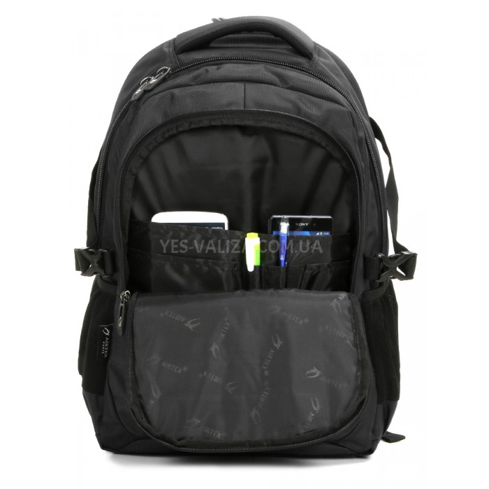 Рюкзак для ноутбука чёрный 32х47х16см/21.5л/1кг/Airtex 717, фото 10
