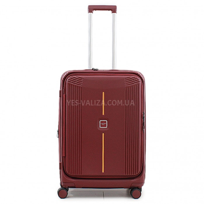 Набор чемоданов Франция (L M S-3шт) полипропилен бордо/Airtex 647, фото 3
