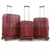 Набор чемоданов Франция (L M S-3шт) полипропилен бордо/Airtex 647, фото 10
