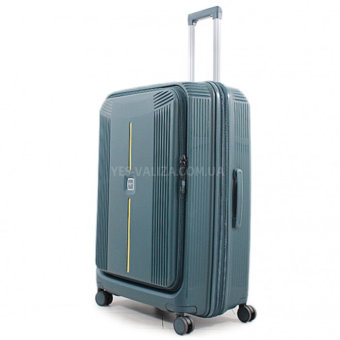 Чемодан большой L полипропилен зелёный76х53х31+5/129л/5.4кг/Airtex 647, фото 2