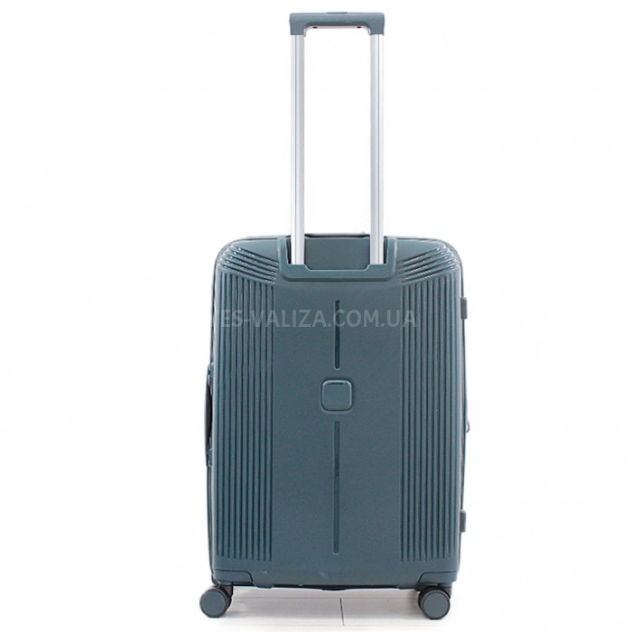 Валіза середня M поліпропілен зелена 68х45х27+5/85л/4.2кг/Airtex 647, фото 3
