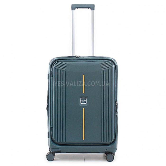 Чемодан средний M полипропилен зелёный68х45х27+5/85л/4.2кг/Airtex 647, фото 1