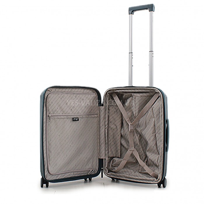 Валіза ручна поклажа S поліпропілен зелена 55х38х24+5/50л/3.4кг/Airtex, фото 10