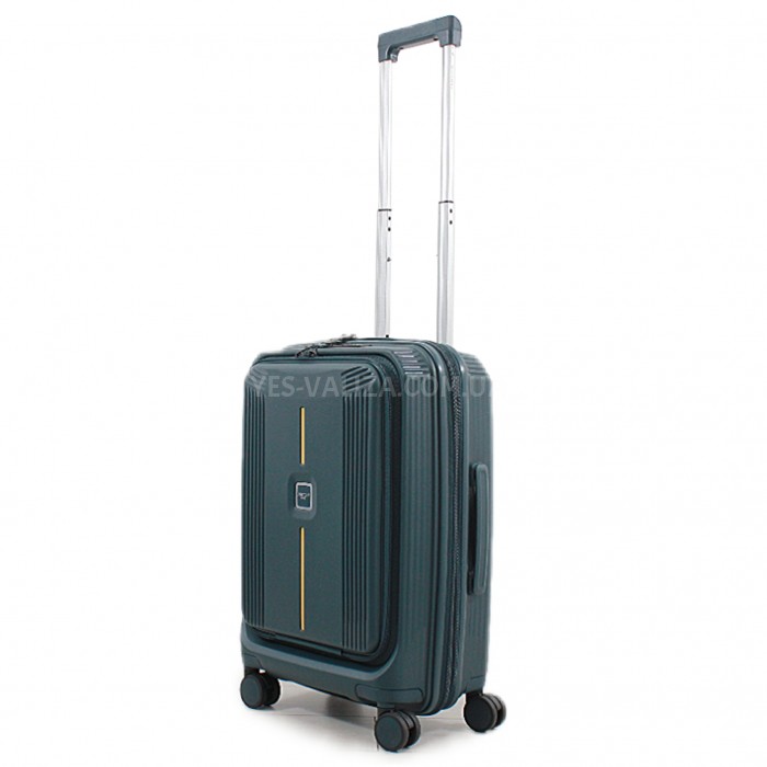 Валіза ручна поклажа S поліпропілен зелена 55х38х24+5/50л/3.4кг/Airtex, фото 2