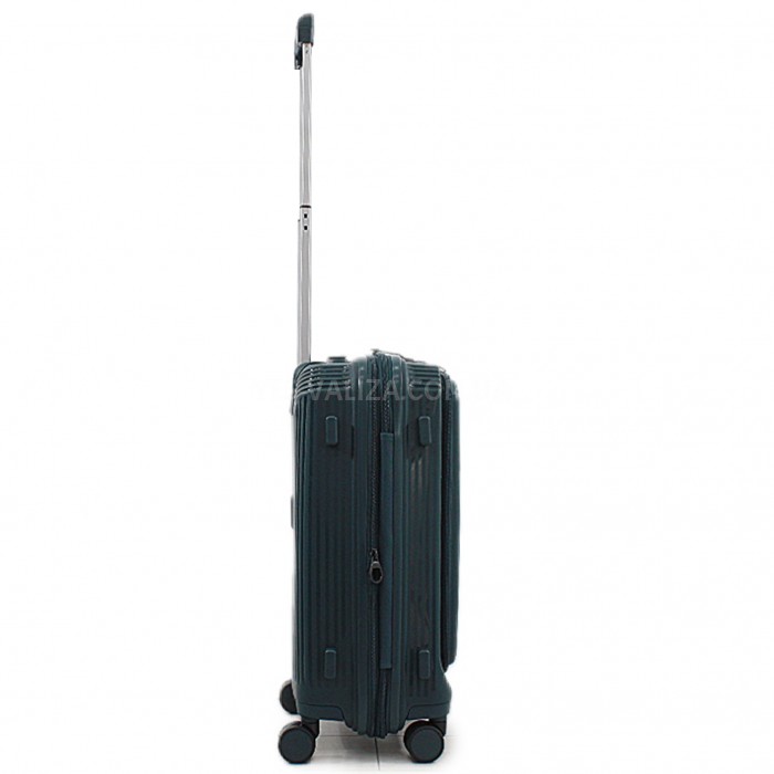 Валіза ручна поклажа S поліпропілен зелена 55х38х24+5/50л/3.4кг/Airtex, фото 5