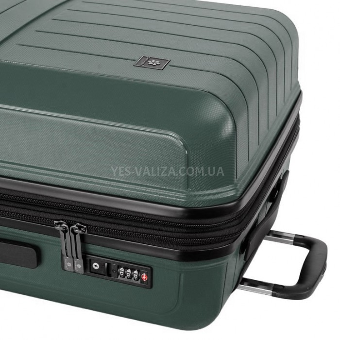 Набор чемоданов Франция (L M S-3шт) полипропилен зелёный/Snowbal 39403, фото 9