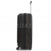 Чемодан большой L полипропилен чёрный 76х53х31+5/129л/5.4кг/Airtex 647, фото 14