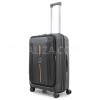Чемодан средний M полипропилен чёрный 68х45х27+5/85л/4.2кг/Airtex 647, фото 12