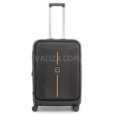 Валіза середня M поліпропілен чорна 68х45х27+5/85л/4.2кг/Airtex 647