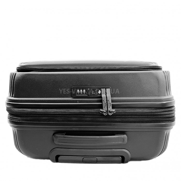 Валіза ручна поклажа S поліпропілен чорна 55х38х24+5/50л/3.4кг/Airtex, фото 6