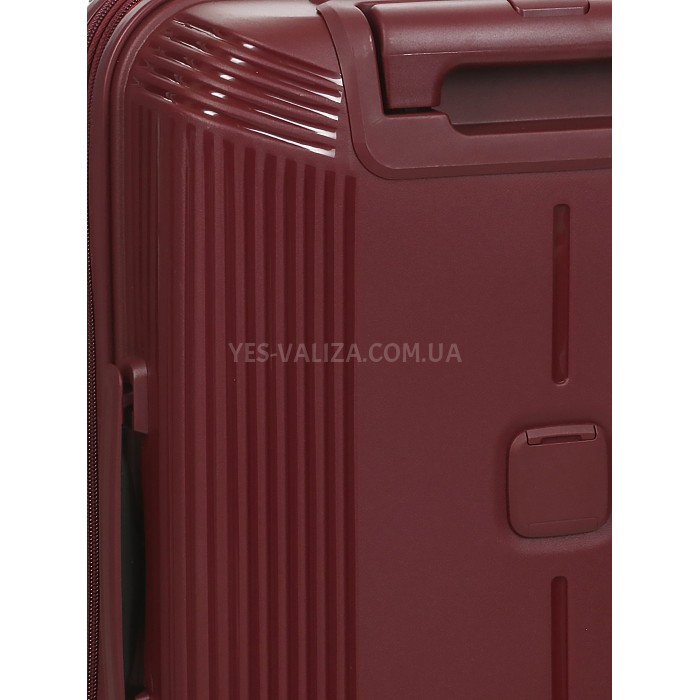 Чемодан ручная кладь S полипропилен бордо 55х38х24+5/50л/3.4кг/Airtex, фото 14