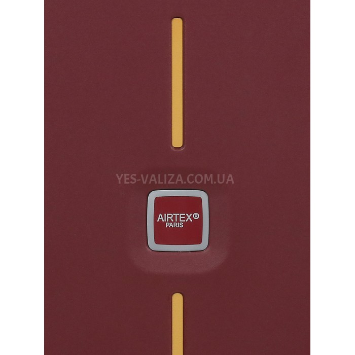 Чемодан ручная кладь S полипропилен бордо 55х38х24+5/50л/3.4кг/Airtex, фото 13