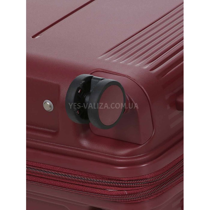 Чемодан ручная кладь S полипропилен бордо 55х38х24+5/50л/3.4кг/Airtex, фото 16