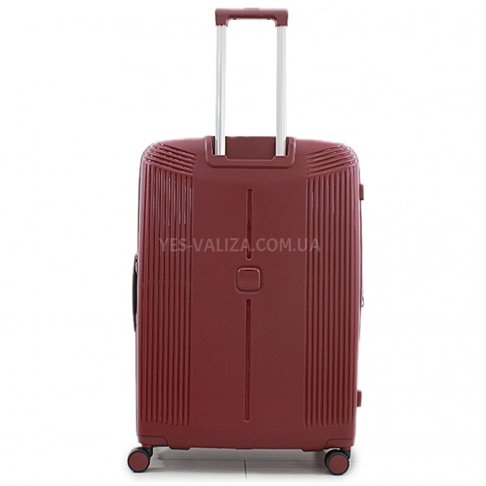 Чемодан большой L полипропилен бордо 76х53х31+5/129л/5.4кг/Airtex 647, фото 3