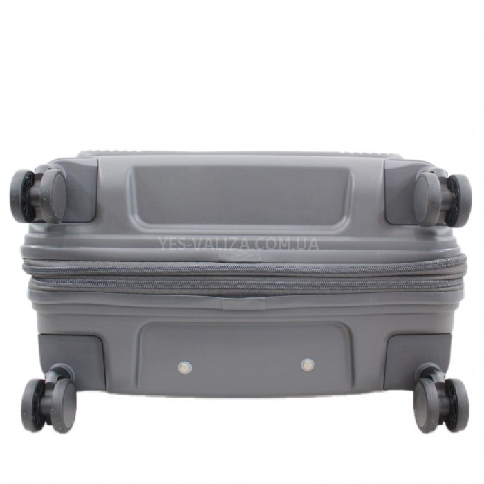 Валіза ручна поклажа S поліпропілен сіра 55х38х24+5/50л/3.4кг/Airtex, фото 7