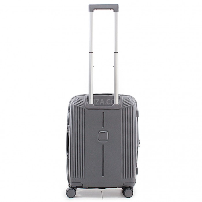 Чемодан ручная кладь S полипропилен серый 55х38х24+5/50л/3.4кг/Airtex, фото 3