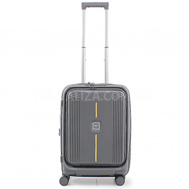 Чемодан ручная кладь S полипропилен серый 55х38х24+5/50л/3.4кг/Airtex