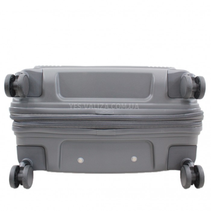 Чемодан средний M полипропилен серый 68х45х27+5/85л/4.2кг/Airtex 647, фото 7