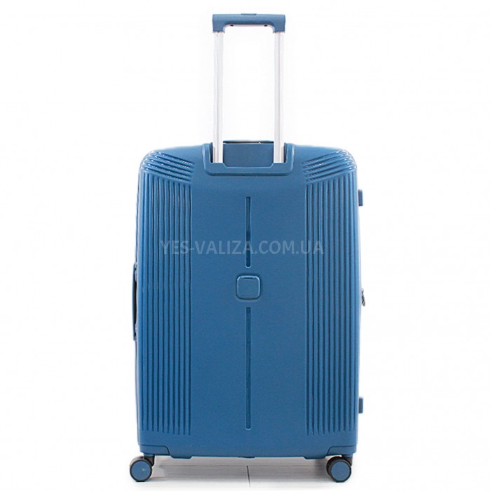 Чемодан большой L полипропилен синий 76х53х31+5/129л/5.4кг/Airtex 647, фото 3