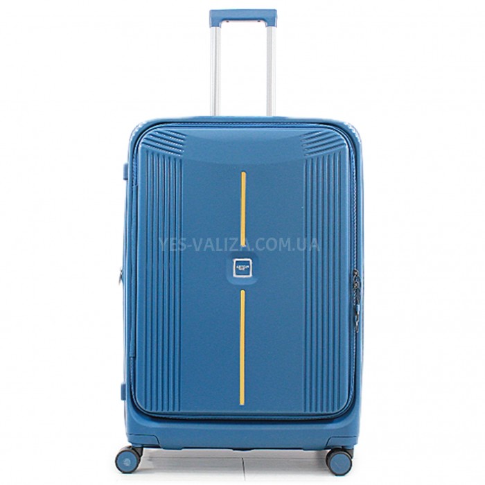Валіза велика L поліпропілен синя 76х53х31+5/129л/5.4кг/Airtex 647, фото 1