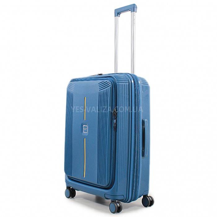 Чемодан средний M полипропилен синий 68х45х27+5/85л/4.2кг/Airtex 647, фото 2