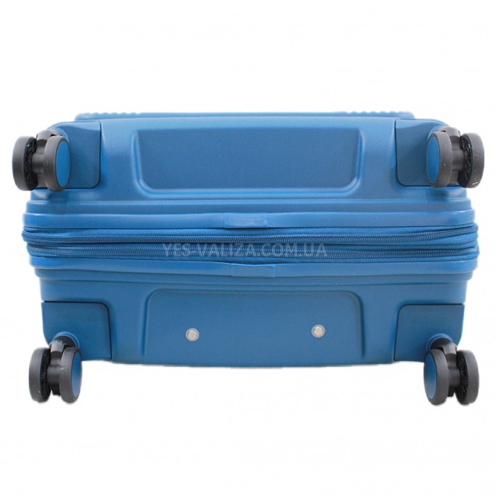 Валіза ручна поклажа S поліпропілен синя 55х38х24+5/50л/3.4кг/Airtex, фото 7