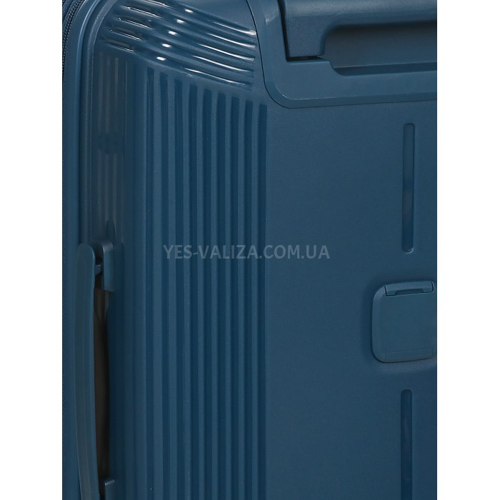 Чемодан ручная кладь S полипропилен синий 55х38х24+5/50л/3.4кг/Airtex, фото 13