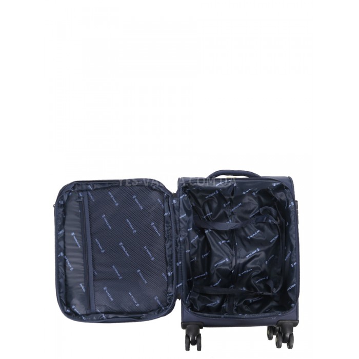 Валіза мала S тканина синя 55х36х20+5/37л/2.8кг/Worldline 616, фото 16