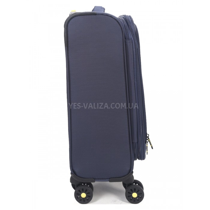 Чемодан малый S ткань синий 55х36х20+5/37л/2.8кг/Worldline 616, фото 7