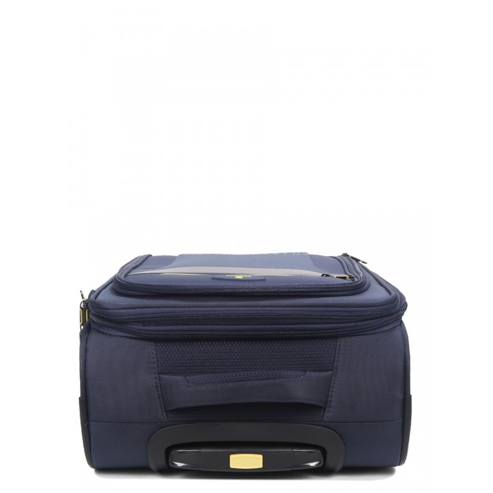 Валіза мала S тканина синя 55х36х20+5/37л/2.8кг/Worldline 616, фото 9