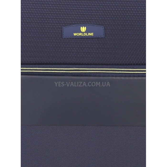 Валіза мала S тканина синя 55х36х20+5/37л/2.8кг/Worldline 616, фото 13