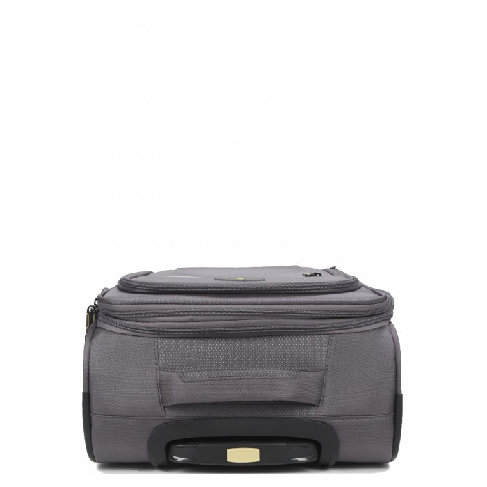 Чемодан малый S ткань серый 55х36х20+5/37л/2.8кг/Worldline 616, фото 9